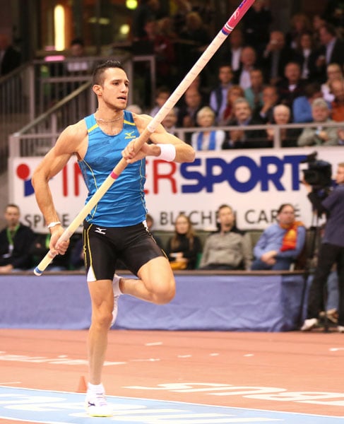 Hallenweltmeister 2014, der Grieche Konstadinos Filippidis