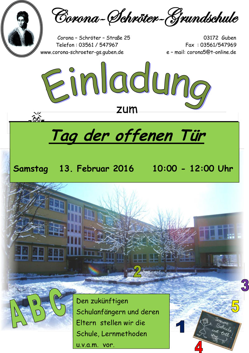 Corona Schröter Grundschule F Stadt Guben