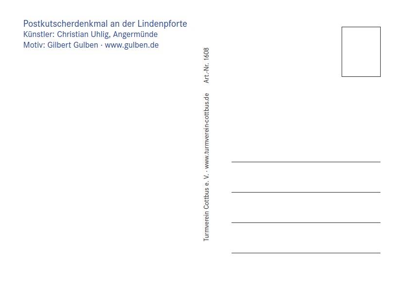 Die Rückseite der neuen Postkarte
