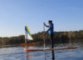 SUP Trimaran expeditours auf dem Senftenberger See F expeditours