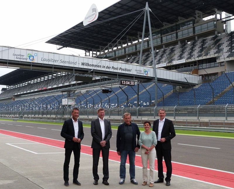 Auf der Rennstrecke am Lausitzring F Tourismusverband Lausitzer Seenland eV