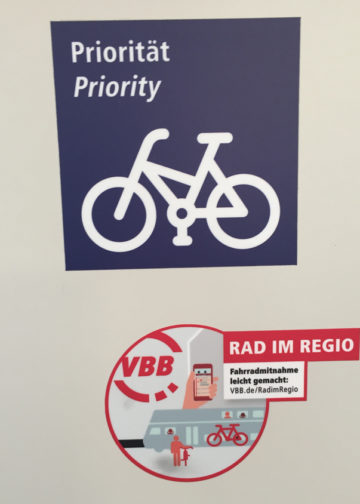 Aufkleber Fahrrad Prioritt F VBB