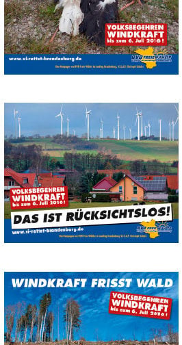 Motive Großwerbeplanen Volksbegehren Windkraft 1 F Büro Christoph Schulze