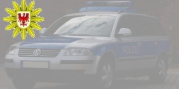 Polizeiwagen mit Brandenburg-Wappen (Symbolgrafik)