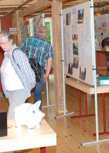 Ausstellung Besucher