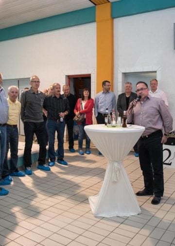 Offizielle Runde zum DelphinbadJublilum