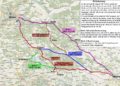 Die möglichen Varianten der Strecke Berlin - Breslau