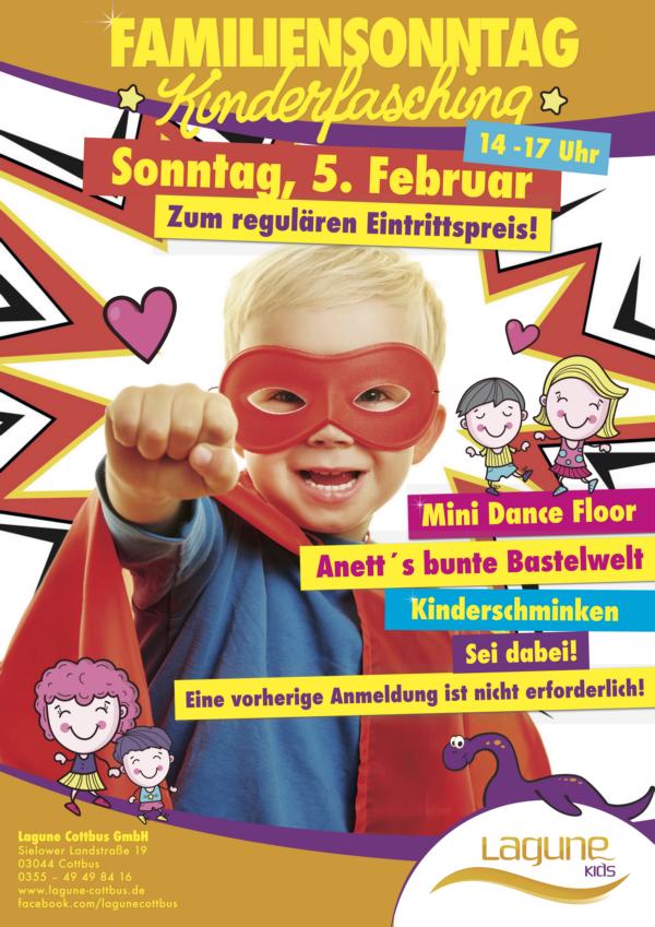 Familiensonntag Fasching Lagune