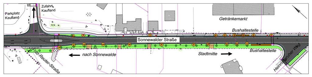 Ausbau der Sonnewalder Straße in Finsterwalde