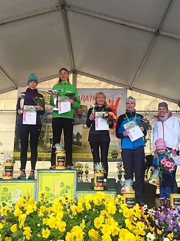 Siegerehrung 10 km Frauen