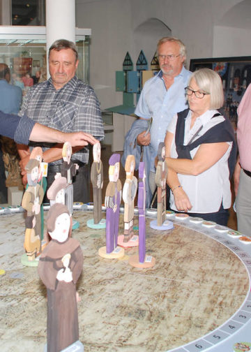 Ralf Uschner und Besucher