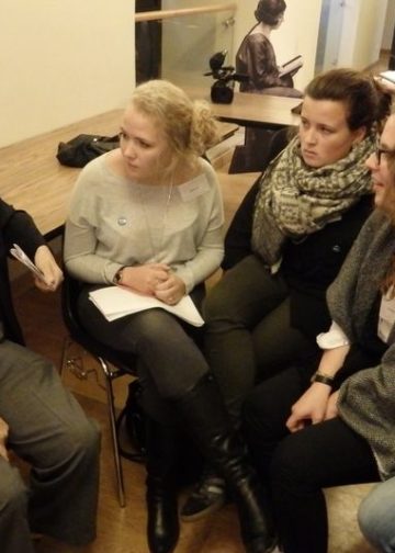 Wir sind Juden aus Breslau-Abraham Ascher mit Teilnehmerinnen des Workshops