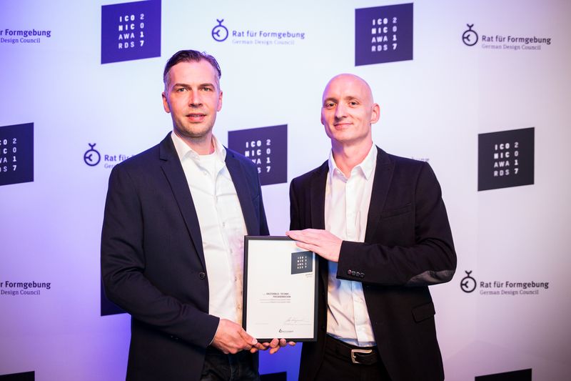 Die Cottbuser Fassaden-Designer Strauss & Hillegaart mit dem „Iconic Award“