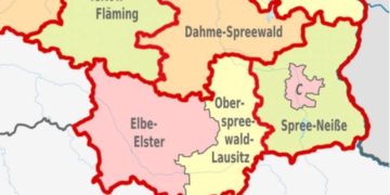 geplanter Kreiszuschnitt für Südbrandenburg
