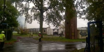 Scheunenbrand in Branitz