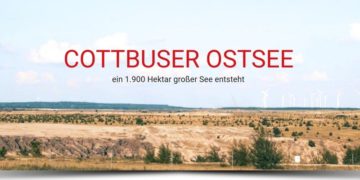 Screenshot Internetseite des Cottbuser Ostsees