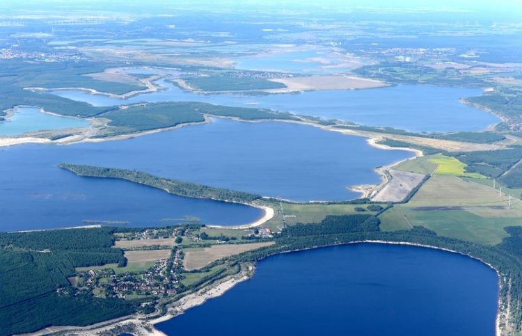 Lausitzer Seenland Luftaufnahme