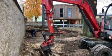 Munitionsfund bei Baggerarbeiten