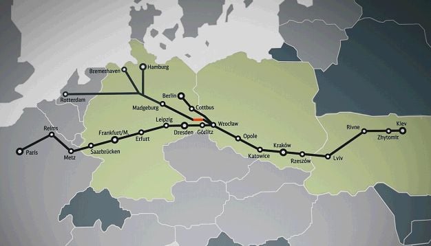 Die Lausitz ist nun von der Nordsee bis nach China verbunden