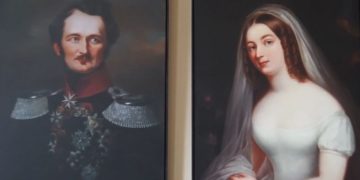 Wandportraits im Schloss Branitz