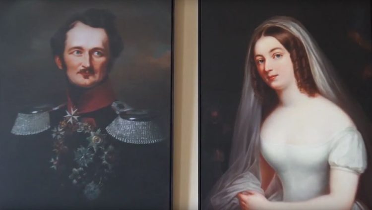 Wandportraits im Schloss Branitz