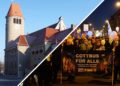 Lotherkirche_Cottbus bekennt Farbe im Jahr 2017