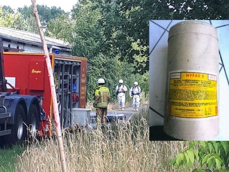 Einsatz Chemikalienfunde in Cottbus