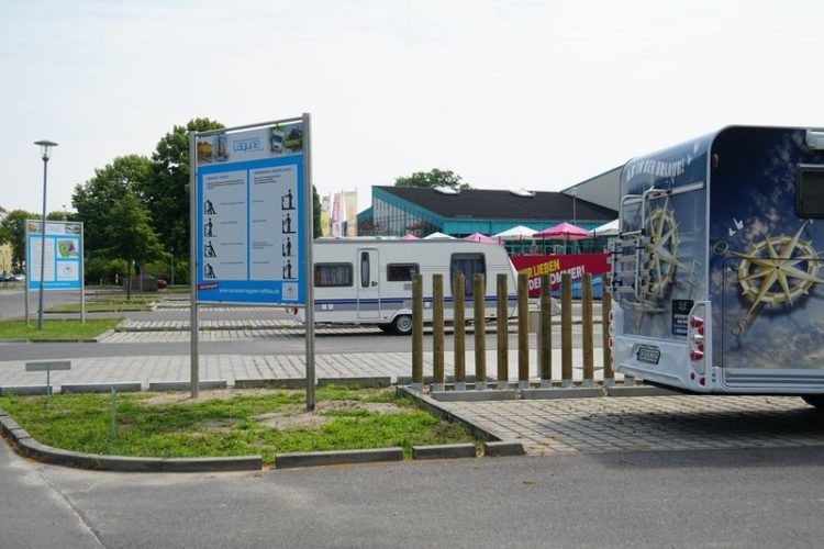 Neuer Caravanstellplatz am Freizeitbad "Lagune" in Cottbus