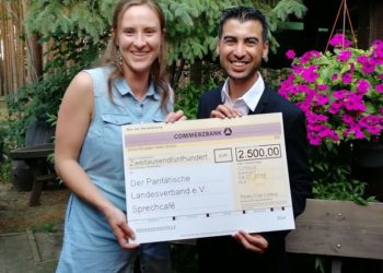 Cottbuser Rotarier spenden 2.500 Euro für Sprechcafés