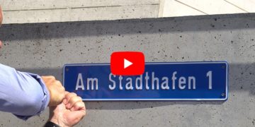 Guerilla Aktion Cottbuser Ostsee Straßenbennung