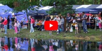 Archivfoto Fischerfest Peitz Angeln im Volkspark