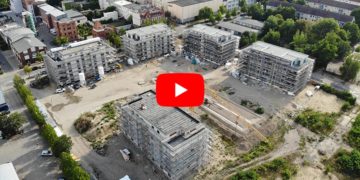Luftaufnahme Wohnquartier Lausitzer Straße/August-Bebel-Straße in Cottbus