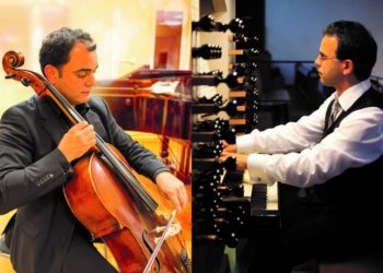 Fotos, PR: Nassib Ahmadieh und Stefan Kießling präsentieren zur Langen Nacht der Kirche am 1. September in Massen/Niederlausitz Werke an Cello und Orgel.