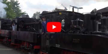 Dampflokparade bei Cottbuser Parkeisenbahn