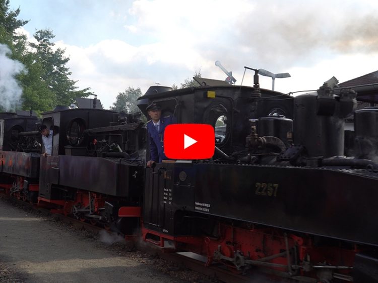 Dampflokparade bei Cottbuser Parkeisenbahn