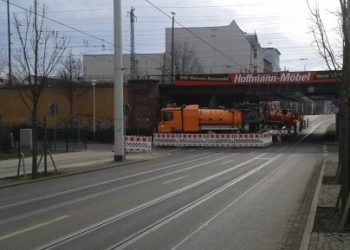 Brückenarbeiten: Cottbuser Straße der Jugend wird letztmalig gesperrt
