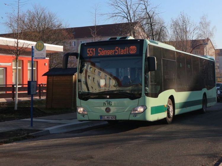 SängerStadtBus 551 mit neuer fester Haltestelle