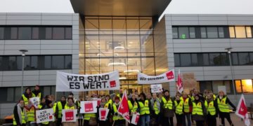 Erneut zweitägiger Warnstreik Thiem-Service GmbH Beschäftigten