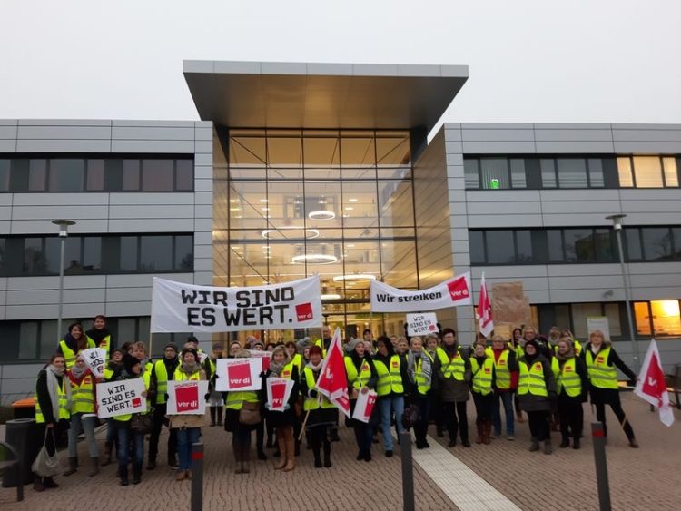 Erneut zweitägiger Warnstreik Thiem-Service GmbH Beschäftigten