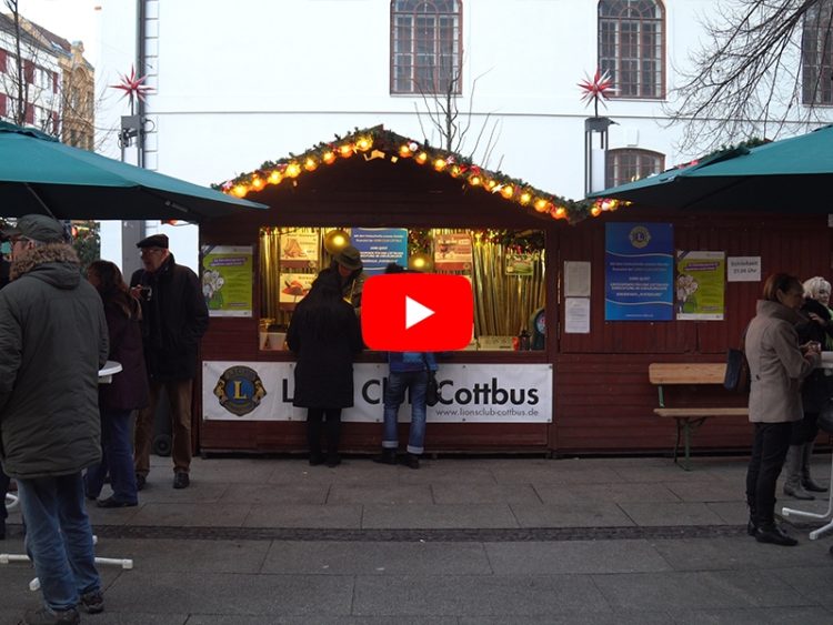 Lions Club Cottbus Weihnachtsmarktsstand 2018