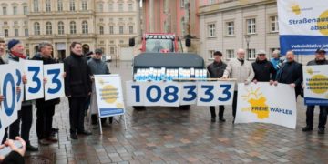 108.333 Stimmen. "Volksinitiative Straßenausbaubeiträge abschaffen" eingereicht