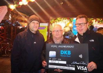 Koal Ingenieurbüro spendet für Cottbuser Wasserspielplatz