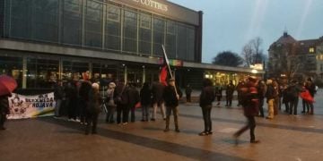 "Solidarität mit kurdischem Rojava" Demonstration in Cottbus