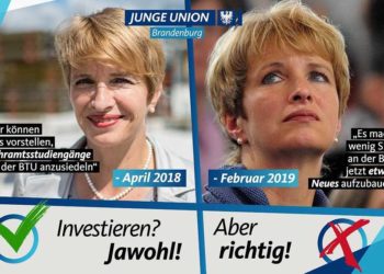 Von der Jungen Union gestaltete Grafik