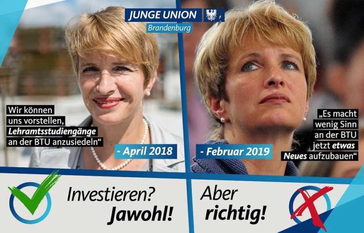 Von der Jungen Union gestaltete Grafik