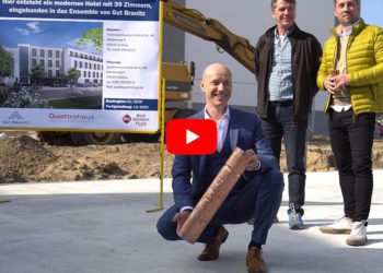 Grundsteinlegung Best Western Hotel auf Gut Branitz in Cottbus