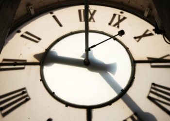 Uhr am Spremberger Turm in Cottbus