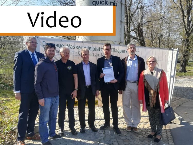 Übergabe Spende Lions CLub Wasserspielplatz Cottbus_Bürgerstiftung