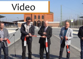 Einweihung Bahnhofsvorplatz Guben