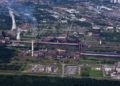 CC-BY-SA 4.0; Luftaufnahme ArcelorMittal Eisenhüttenstadt